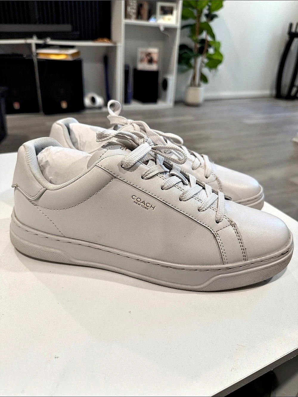 Coach Men's High Line Sneakers Opticsl White US 10D USED